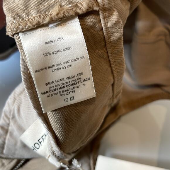 Mara Hoffman Amal Cropped Denim Brown Bustier Top Size 0 - Picture 7 of 7